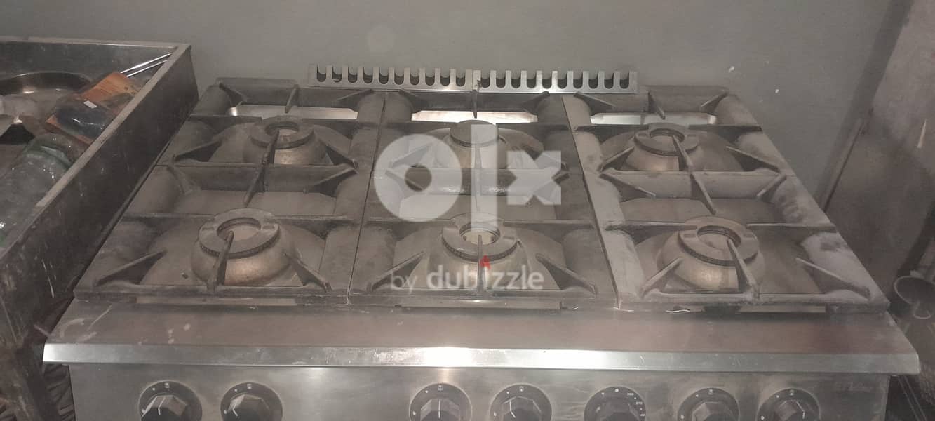 6 burner stove and big size oven for smart kitchen (For Restaurant) 2