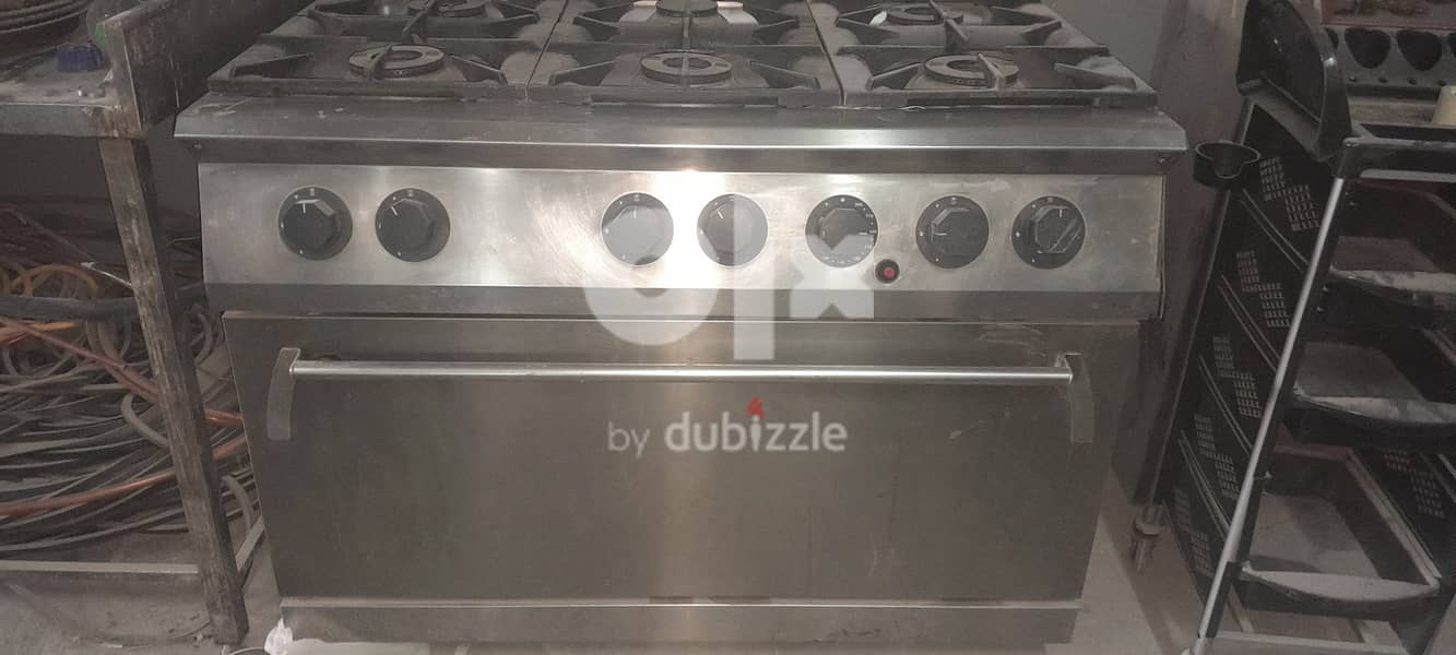 6 burner stove and big size oven for smart kitchen (For Restaurant) 3