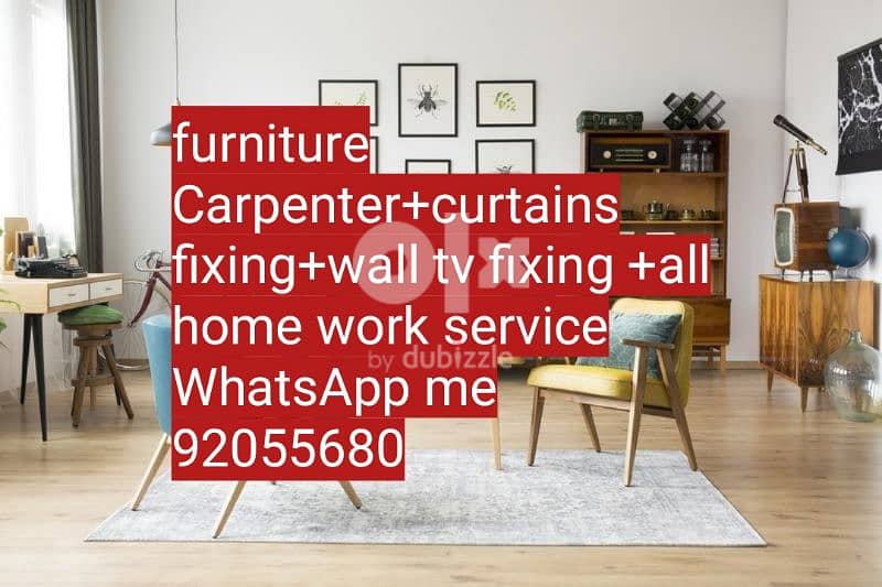 carpenter/furniture fix,repair/curtains,tv fix in wall/shifting/ikea 5