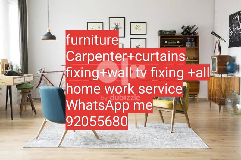 carpenter/furniture fix,repair/curtains,tv fix in wall/shifting/ikea 6