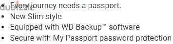 WD passport 4TB External Hard Disk (New-Stock!) 2