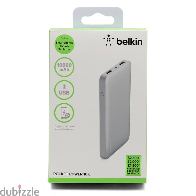 Belkin 10000mah 2usb Pocket power 10k (Brand-New-Stock!) 1