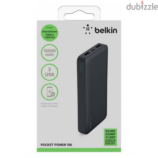 Belkin 15000mah 2usb pocket power 15k (Brand-New-Stock!) 1