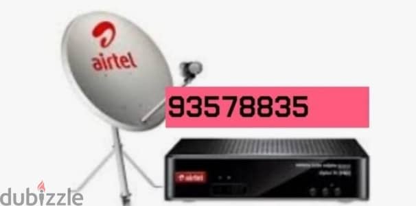 New Airtel Digital HD receiver With six months malayalam Tamil Telugu