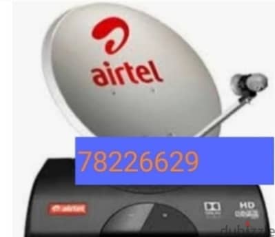 New Full HD Airtel receiver With six months malayalam Tamil Telugu