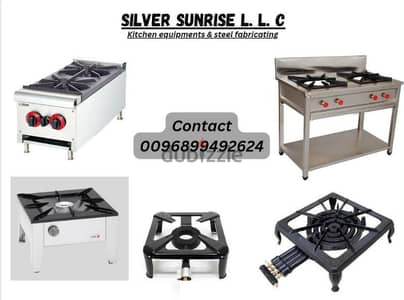 gas stove and kitchen equipments for hots