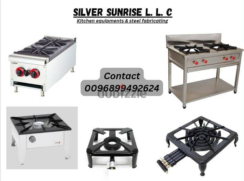 gas stove and kitchen equipments for hots 0