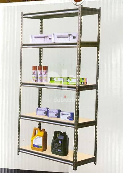 Heavy duty metal shelf