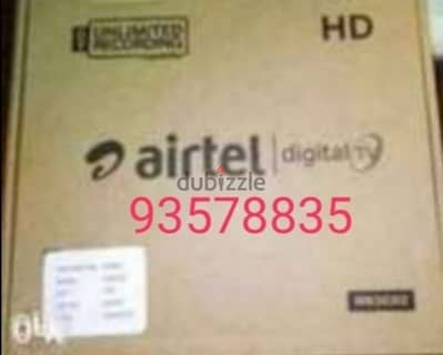 Airtel new Full HDD receiver with 6months south malyalam tamil