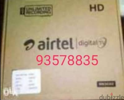 New Airtel Digital HD receiver With six months malayalam Tamil