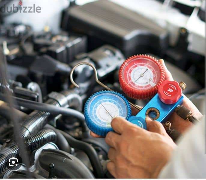 Repair of car ac and gass refill  إصلاح  مكيفات السيارات وعبوات الغاز 1