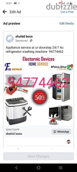 Ac Fridge & Automatic Washing machine repairs & Services 2