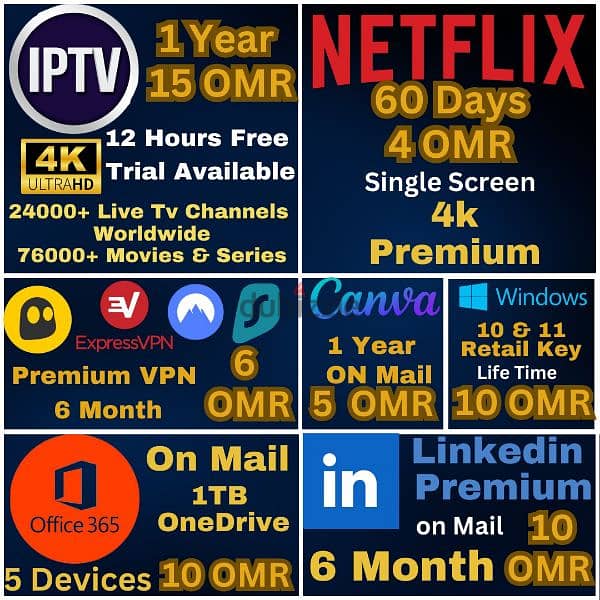 IP-TV Cyber & Mega OTT Available at Low Rate 1
