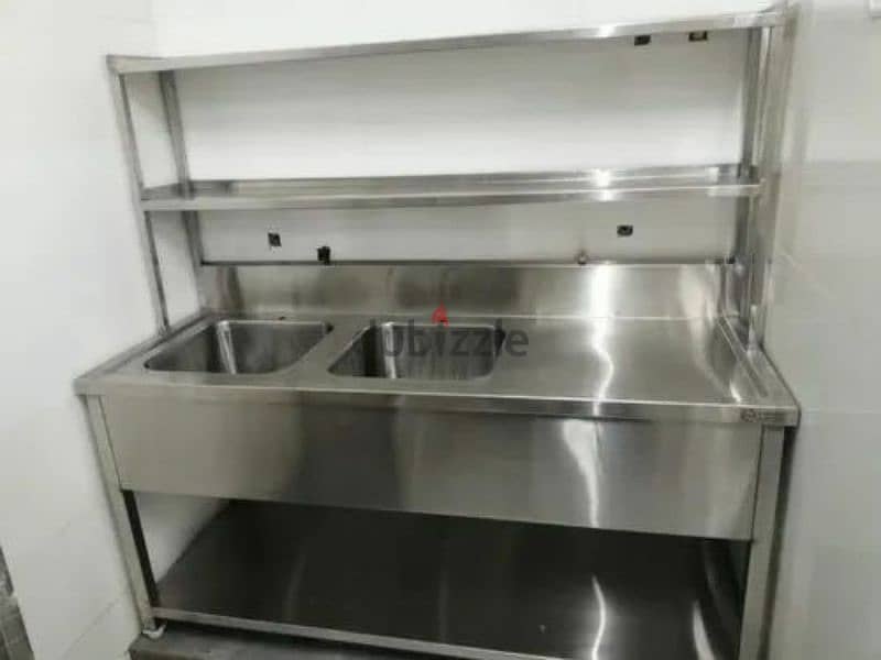 stainlesss steel fabbrication table and sink 0