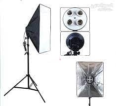 4 Slot Soft Box for Lighting With Stand (Offer Price)