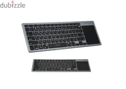 Porodo Wireless Keyboard With Touch-Pad Compatible with Mac/ Windows 0
