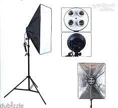 4 Slot Soft Box for Lighting With Stand (Offer Price)