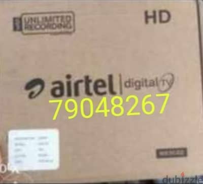 New Airtel Digital HD receiver With six months malayalam Tamil