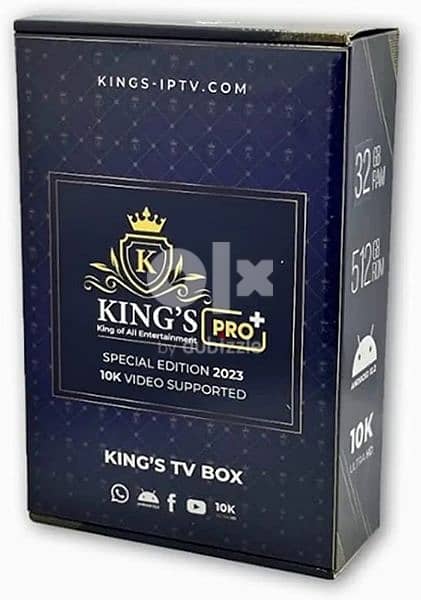 Android TV box King's pro new version 2023 Ram 32 gb Rom 512 1