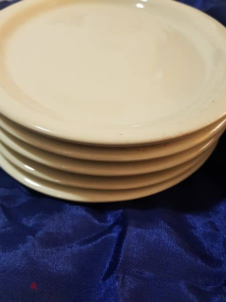 ceramic big white oval shape 5 tray 1