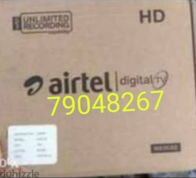 Airtel new Full HD receiver With six months malayalam Tamil 0