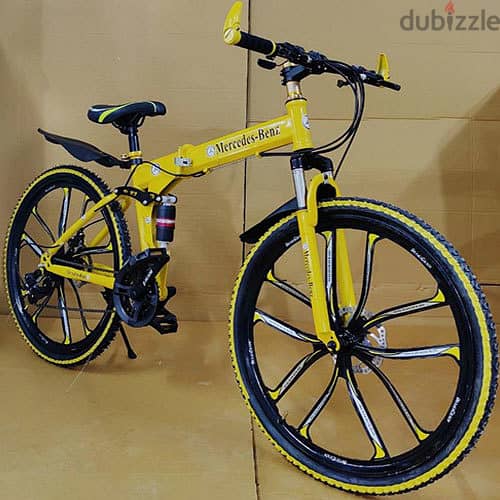 Yellow Foldable Cycle (Mercedes Benz) Fork Length: 29 Inch 0
