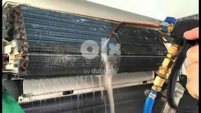 AC cleaning AC maintenance water drops Ac gas charge split window 3