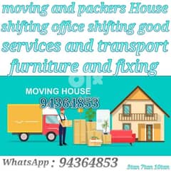 Movers and Packers house shifting service