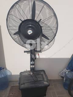 In great condition,  Rarely used out door fan with mist