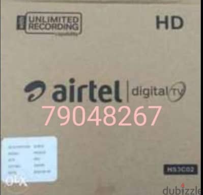 latest model Airtel HD receiver is with 6 months malayalam Tamil