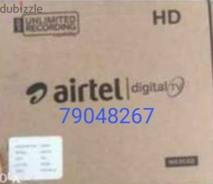 New Airtel Digital HD Receiver with 6months malyalam tamil 0