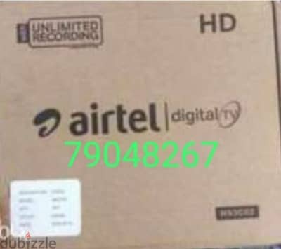 New Airtel Digital HD receiver With six months malayalam Tamil