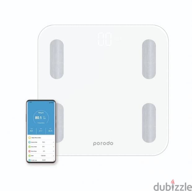 PD-BF1321BT-WH porodo lifestyle body smart scale (NewStock!) 0