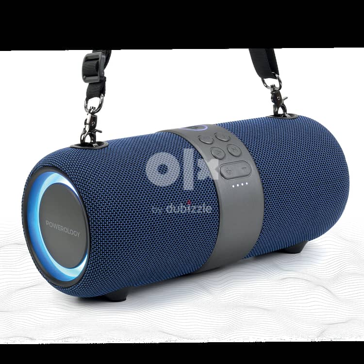 Powerology cypher rgb portable speaker pwcypspk-dkbu-blue (NewStock!) 0
