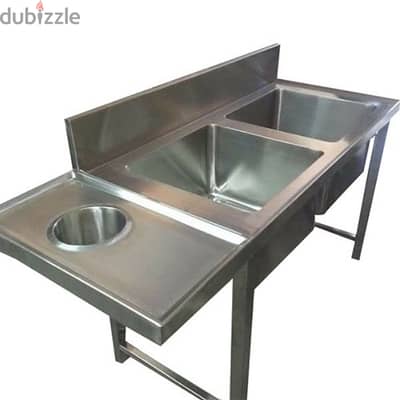 stainless steel work table table and sink customizing