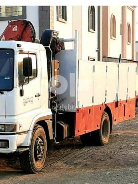 شاحنہ مع کرین۔۔ھیاب Hiup for rent Hiab ((95688045 2