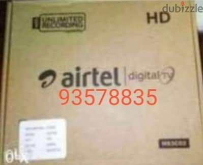 New Airtel Digital HD Receiver with 6months malyalam tamil