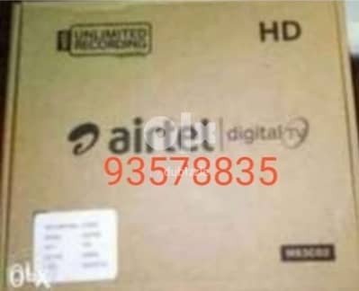 New Airtel Digital HD Receiver with 6months malyalam tamil