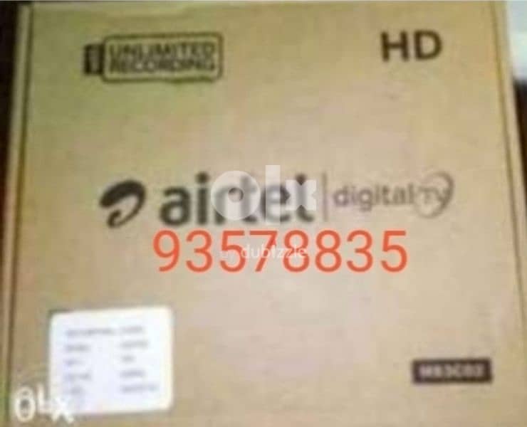 New Airtel Digital HD Receiver with 6months malyalam tamil 0