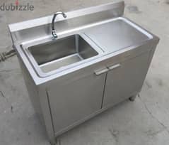 high quality stainless steel sink and table 0