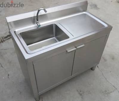 high quality stainless steel sink and table