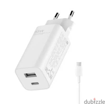 Mi xiaomi 65w gan charger type-a+type-c (New-Stock!)