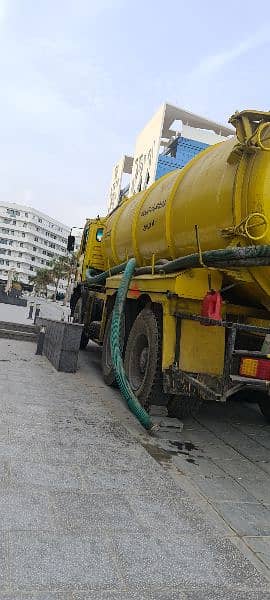 شفت میاہ مجاری سھریج صفائی septic waste removel water tanker 1