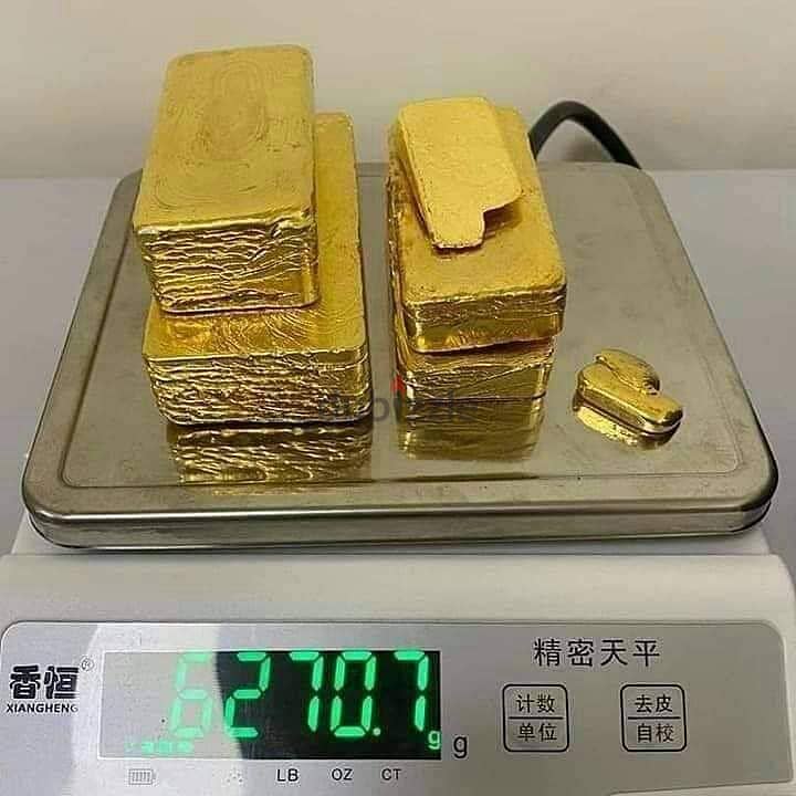 Gold bars and nugges available purity 98.9 , 24  carats 2