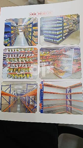 all kinds of rack materials with super market 4