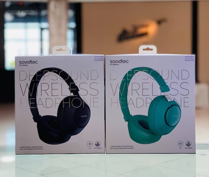 Soundtec by Porodo Portable Bluetooth 5.0 Headphones 0