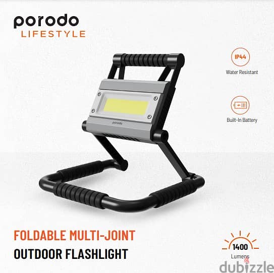 Porodo foldable multi joint outdoor flash light (Brand-New-Stock!) 1