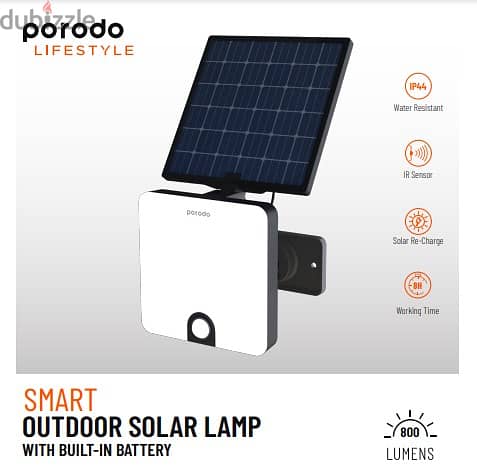 Porodo foldable smart outdoor solar lamp pd-lsslrmp (Brand-New-Stock!) 1
