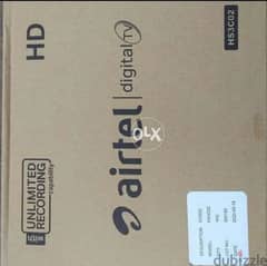 Full HDD Airtel set top box with 6months malyalam tamil telgu kannada