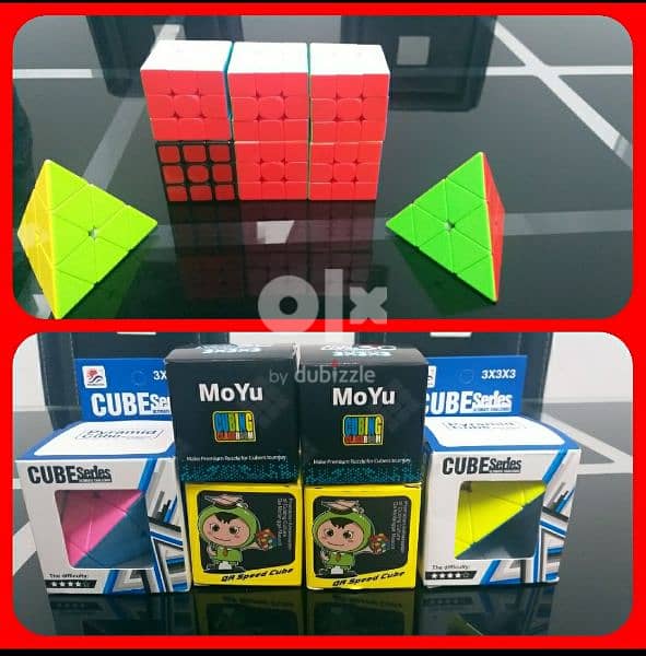 Moyu official rubix cubes. 3